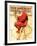 "Santa at the Map" Saturday Evening Post Cover, December 16,1939-Norman Rockwell-Framed Giclee Print