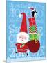 Santa & Bag of Presents-Teresa Woo-Mounted Art Print