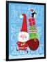 Santa & Bag of Presents-Teresa Woo-Framed Art Print