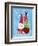 Santa & Bag of Presents-Teresa Woo-Framed Art Print