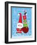 Santa & Bag of Presents-Teresa Woo-Framed Art Print
