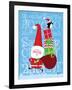 Santa & Bag of Presents-Teresa Woo-Framed Art Print