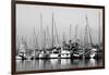 Santa Barbara Boats Mono-John Gusky-Framed Photographic Print