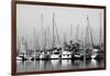 Santa Barbara Boats Mono-John Gusky-Framed Photographic Print