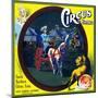 Santa Barbara, California, Circus Brand Citrus Label-Lantern Press-Mounted Art Print