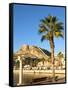 Santa Barbara Castle Seen from the Harbour, Alicante, Valencia Province, Spain, Europe-Guy Thouvenin-Framed Stretched Canvas