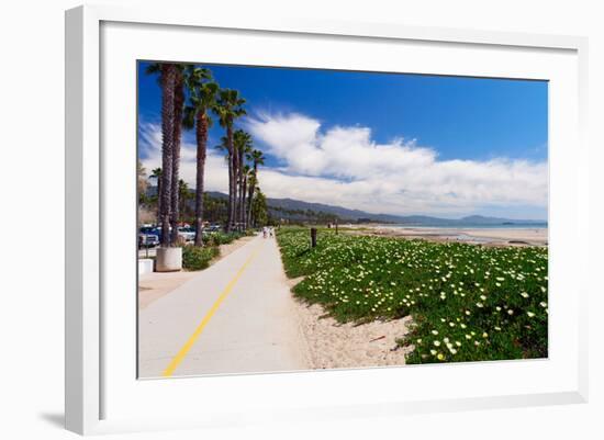 Santa Barbara Coastline, California-George Oze-Framed Photographic Print