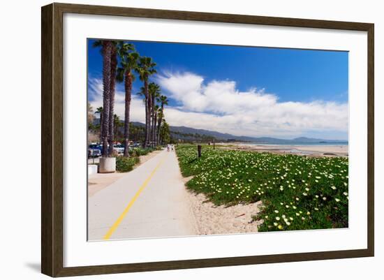 Santa Barbara Coastline, California-George Oze-Framed Photographic Print