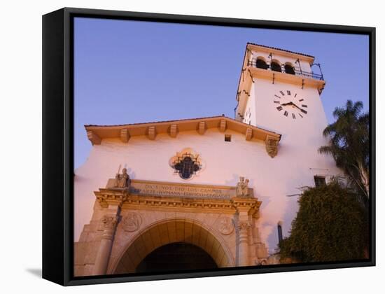 Santa Barbara County Courthouse, Santa Barbara, California, United States of America, North America-Richard Cummins-Framed Stretched Canvas