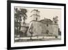 Santa Barbara Mission, California-null-Framed Art Print