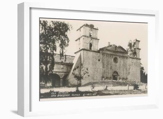 Santa Barbara Mission, California-null-Framed Art Print