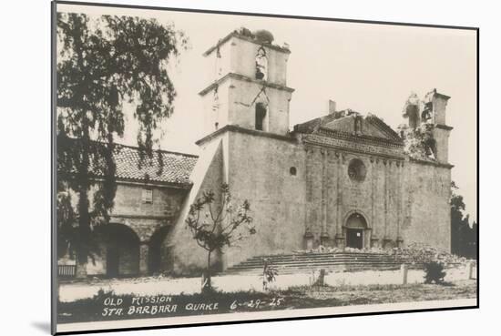 Santa Barbara Mission, California-null-Mounted Art Print