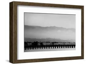 Santa Barbara Pier Mono-John Gusky-Framed Photographic Print