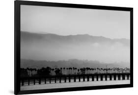 Santa Barbara Pier Mono-John Gusky-Framed Photographic Print