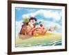 Santa Beach-Nate Owens-Framed Giclee Print