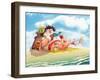 Santa Beach-Nate Owens-Framed Giclee Print