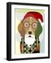 Santa Beagle-Lanre Adefioye-Framed Giclee Print