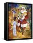 Santa Bearing Gifts-Hal Frenck-Framed Stretched Canvas