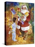 Santa Bearing Gifts-Hal Frenck-Stretched Canvas