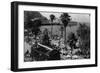 Santa Catalina Island, CA - Aerial View of the Beach and Harbor-Lantern Press-Framed Art Print