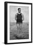Santa Catalina Island, California - Everett Adargo, Native Diver Photo-Lantern Press-Framed Art Print