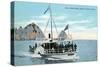 Santa Catalina Island, California - Glass Bottom Boat on Avalon Bay-Lantern Press-Stretched Canvas