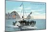 Santa Catalina Island, California - Glass Bottom Boat on Avalon Bay-Lantern Press-Mounted Art Print