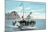 Santa Catalina Island, California - Glass Bottom Boat on Avalon Bay-Lantern Press-Mounted Art Print