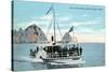Santa Catalina Island, California - Glass Bottom Boat on Avalon Bay-Lantern Press-Stretched Canvas