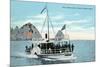 Santa Catalina Island, California - Glass Bottom Boat on Avalon Bay-Lantern Press-Mounted Art Print