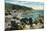 Santa Catalina Island, California - Panoramic View of Avalon and Bay-Lantern Press-Mounted Art Print