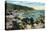Santa Catalina Island, California - Panoramic View of Avalon and Bay-Lantern Press-Stretched Canvas