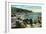 Santa Catalina Island, California - Panoramic View of Avalon and Bay-Lantern Press-Framed Art Print