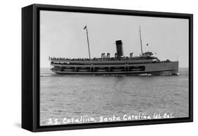 Santa Catalina Island, California - SS Catalina Ship-Lantern Press-Framed Stretched Canvas