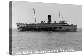 Santa Catalina Island, California - SS Catalina Ship-Lantern Press-Stretched Canvas