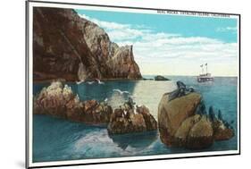 Santa Catalina Island, California - View of the Seal Rocks-Lantern Press-Mounted Art Print