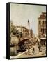 Santa Catarina Canal, Venice-Franz Richard Unterberger-Framed Stretched Canvas