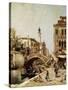 Santa Catarina Canal, Venice-Franz Richard Unterberger-Stretched Canvas