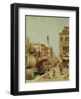 Santa Catarina Canal, Venice-Franz Richard Unterberger-Framed Giclee Print