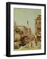 Santa Catarina Canal, Venice-Franz Richard Unterberger-Framed Giclee Print