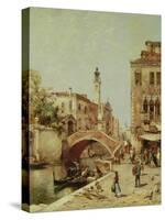Santa Catarina Canal, Venice-Franz Richard Unterberger-Stretched Canvas