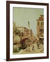 Santa Catarina Canal, Venice-Franz Richard Unterberger-Framed Giclee Print