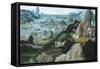 Santa Caterina and Miracle of Wheel-Joachim Patinier-Framed Stretched Canvas