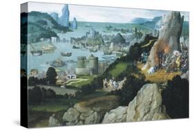 Santa Caterina and Miracle of Wheel-Joachim Patinier-Stretched Canvas