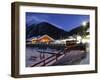 Santa Caterina Valfurva at Dusk, Valtellina, Lombardy, Italy, Europe-Vincenzo Lombardo-Framed Photographic Print