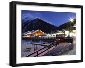 Santa Caterina Valfurva at Dusk, Valtellina, Lombardy, Italy, Europe-Vincenzo Lombardo-Framed Photographic Print