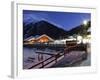 Santa Caterina Valfurva at Dusk, Valtellina, Lombardy, Italy, Europe-Vincenzo Lombardo-Framed Photographic Print