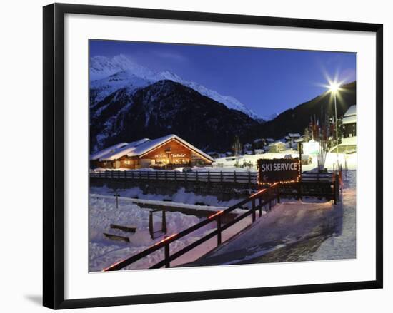 Santa Caterina Valfurva at Dusk, Valtellina, Lombardy, Italy, Europe-Vincenzo Lombardo-Framed Photographic Print