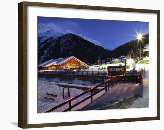 Santa Caterina Valfurva at Dusk, Valtellina, Lombardy, Italy, Europe-Vincenzo Lombardo-Framed Photographic Print