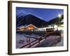 Santa Caterina Valfurva at Dusk, Valtellina, Lombardy, Italy, Europe-Vincenzo Lombardo-Framed Photographic Print